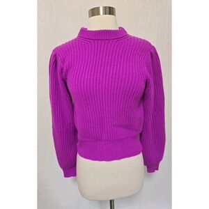 Co Collection Womens 100% Cashmere Sweater Size XS Bright Purple
